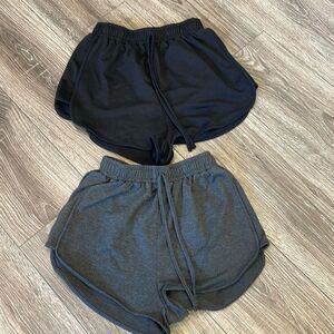 Shein short bundle (2) black and grey - Size Small